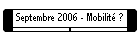 Septembre 2006 - Mobilit� ?